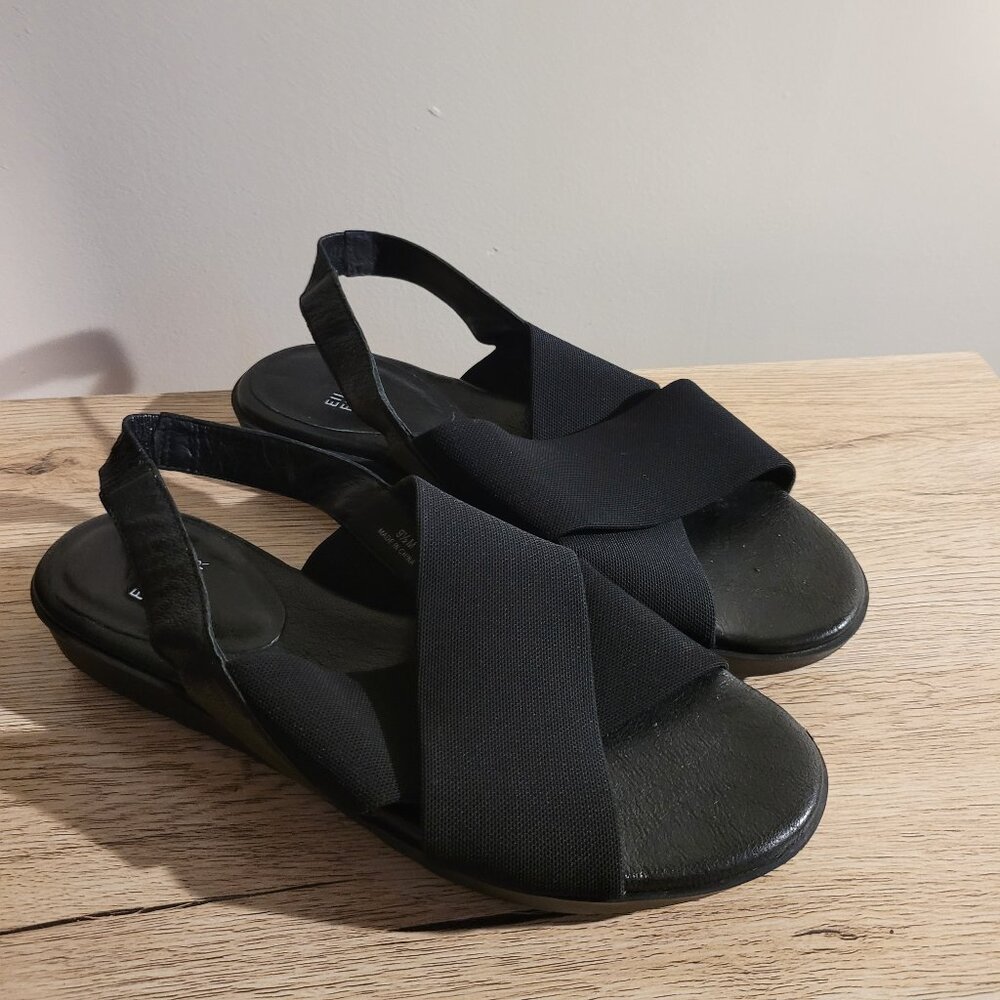 Eileen Fisher Black Sandals SZ 9.5